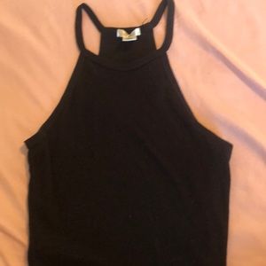 Bozzolo black crop top
